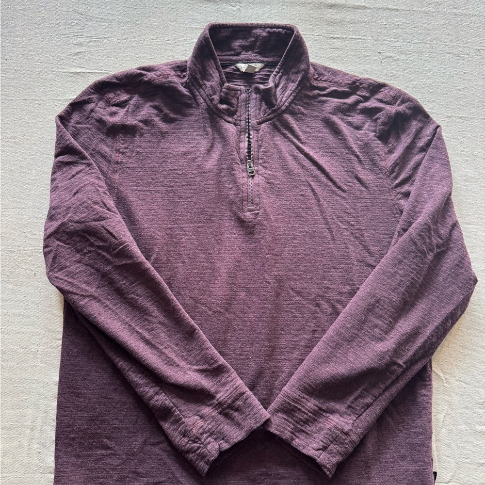 Calvin Klein Plum Quarter-Zip Top